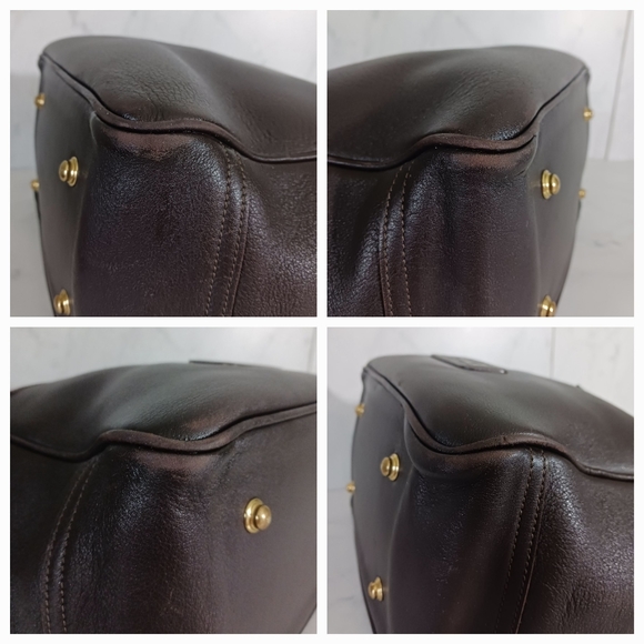 Vintage Dooney & Bourke Brown Leather Shoulder Bag - Picture 9 of 10